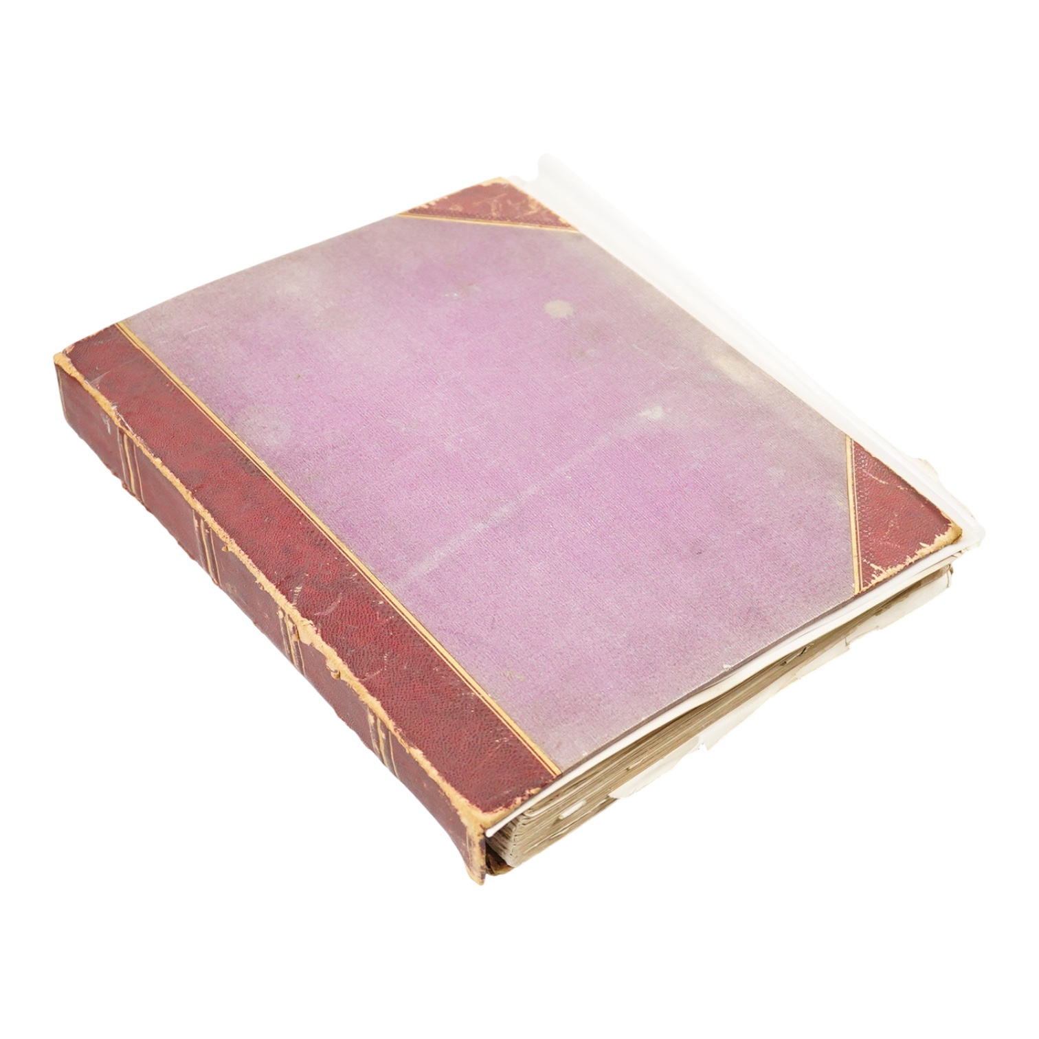 A 19th century album containing watercolours, including Anglo-Indian themes, local scenes, etc., together with engravings, photographs, cuttings, sketches, and other Victorian scrapbook items